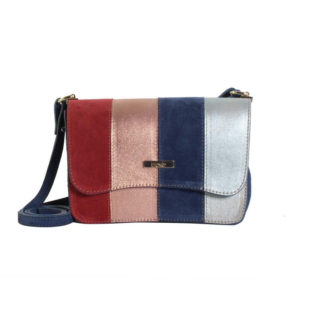 blover reinterpreta su modelo Alaya para que disfrutes este verano de este minibolsito de piel suave y multicolor