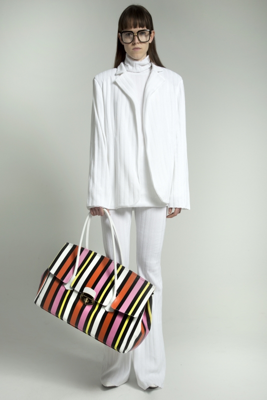Bolso a rayas supersize María Escoté